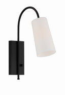 Alexa 5'' Matte Black Task Sconce