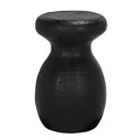 Samson Stool/Side Table | Black Burnt Resin