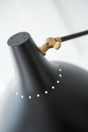 Charlton Floor Lamp | Black and Hand-Rubbed Antique Brass