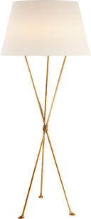 Lebon Floor Lamp | Gild | Linen Shade
