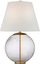 Morton Table Lamp | Clear Glass | Linen Shade