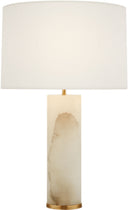 Lineham Table Lamp | Alabaster | Linen Shade