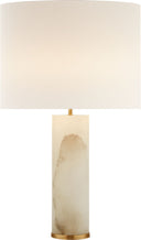 Lineham Cordless Table Lamp | Alabaster | Linen Shade