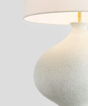 Celia Large Right Table Lamp | Marion White | Linen Shade