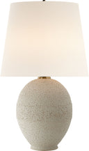 Toulon Table Lamp | Volcanic Ivory | Linen Shade