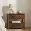 Lottie Charging Nightstand Brown