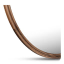 Alcott Large Round Mirror Walnut