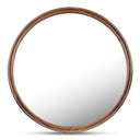 Alcott Large Round Mirror Walnut