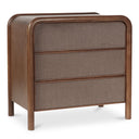 Rye 3 Drawer Nightstand Warm Brown