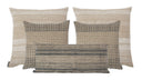 Stripes Shades of White Pillow