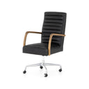 Bryson Channeled Desk Chair - Durango Smoke