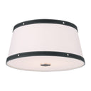 Libby Langdon Callahan 17'' Polished Nickel Flush Mount