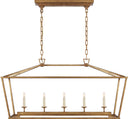 Darlana Medium Linear Lantern | Gilded Iron