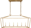 Darlana Large Linear Lantern | Antique- Burnished Brass