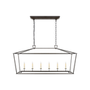 Darlana Large Linear Lantern | Aged Iron | Floor Model