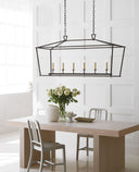 Darlana Large Linear Lantern | Aged Iron