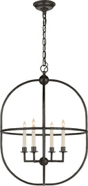 Desmond Open Oval Lantern | Aged Iron