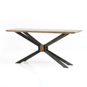 Spider Console Table - Bright Brass Clad