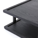 Charley Coffee Table - Drifted Matte Black Veneer