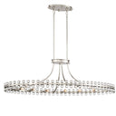Clover 45'' Brushed Nickel Oval Chandelier