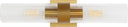Geneva Linear Sconce | Burnished Brass