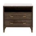 Cambria 2-Drawer Nightstand | Dutch Brown Oak