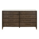 Cambria 8-Drawer Double Dresser | Dutch Brown Oak