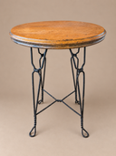Vintage Oak Tall End Table