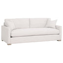 Clara 86" Slim Arm Sofa | Performance Stone Basketweave