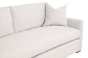 Clara 86" Slim Arm Sofa | Performance Stone Basketweave