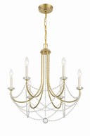 Delilah 24'' Aged Brass Chandelier