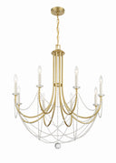 Delilah 31.5'' Aged Brass Chandelier