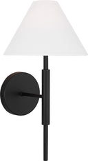 Porteau Medium Sconce Midnight Black