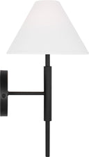 Porteau Medium Sconce Midnight Black