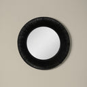 Collins Small Jute Mirror in Black