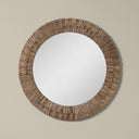 Folha Round Mirror in Natural