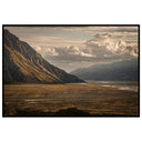 Tasman Valley Sunset: Mountains Evening Glow