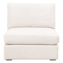 Daley Modular Armless Chair | Performance Textured Cream Linen