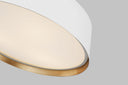 Asher Medium Flush Mount Matte White