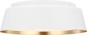 Asher Medium Flush Mount Matte White