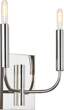 Brianna Double Sconce Polished Nickel