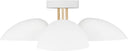 Jane Semi-Flush Mount Matte White