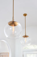 Atlantic Sphere Pendant | Burnished Brass Bulb(s) Not Included