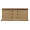 Clarence 6 Drawer Dresser Natural