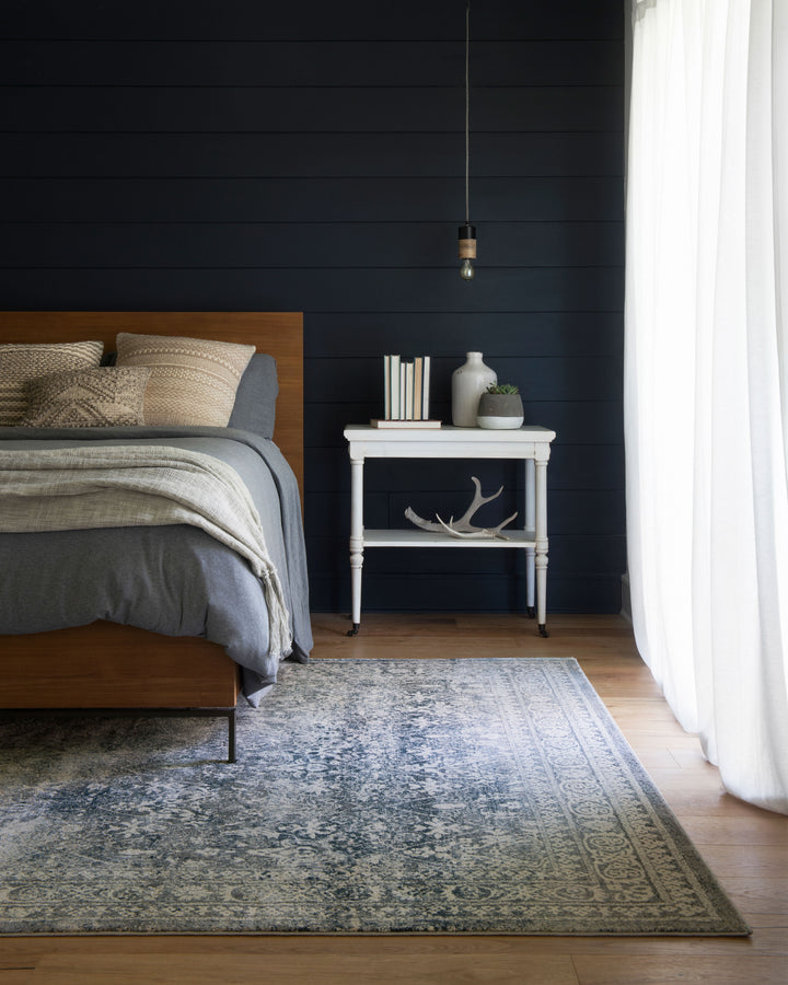 Magnolia Home by Joanna Gaines x Loloi | Everly Collection | Slate / Slate