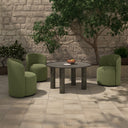 Deacon Outdoor Dining Table Deep Bronze