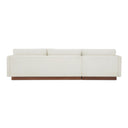 Vernon Left Sectional White
