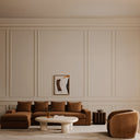 Faye Accent Chair Tan Faux Mohair