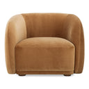 Faye Accent Chair Tan Faux Mohair
