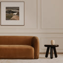 Faye Sofa Tan Faux Mohair